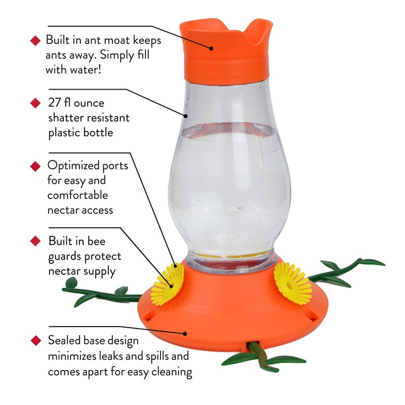Perky-Pet Vine Oriole Feeder - 465-2 - Attract Orioles to Your Yard - Bird Feeders for Outdoors - 27 fl oz Oriole Nectar Capacity - Image 3